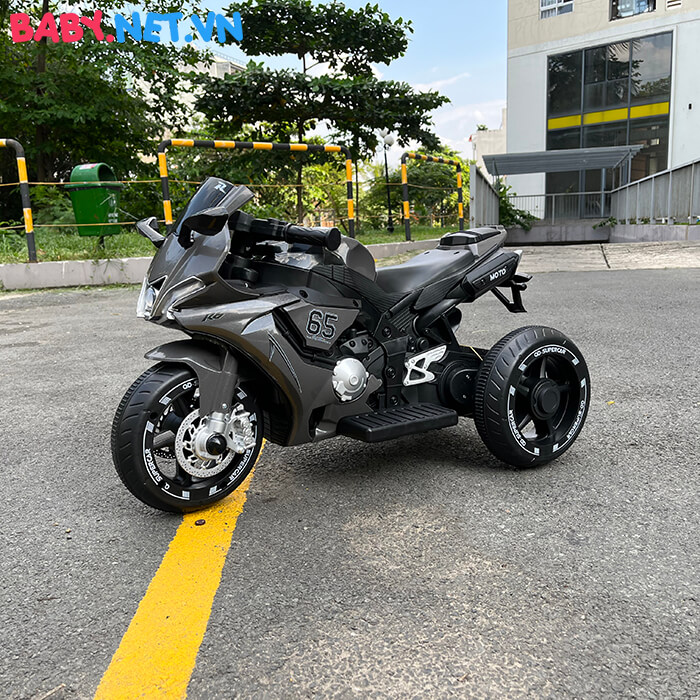 Xe moto điện 3 bánh cho bé QD668 cỡ nhỏ 8